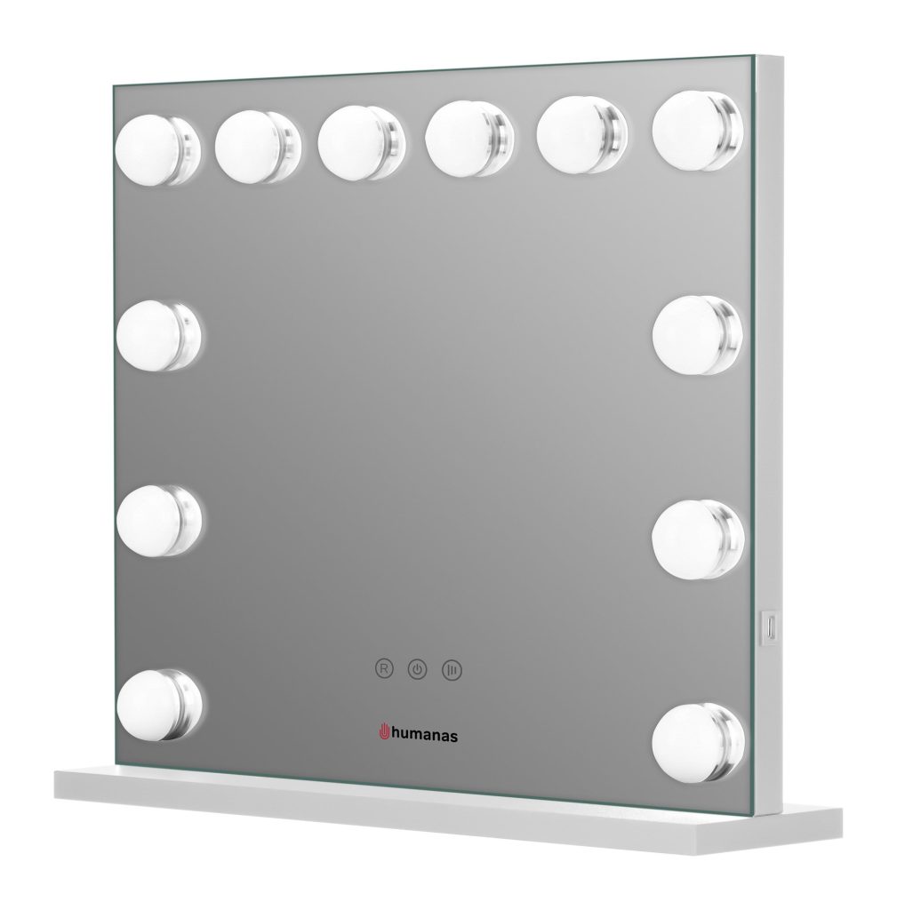 Humanas HS-HM02 Make-up Mirror with Led Lighting - white