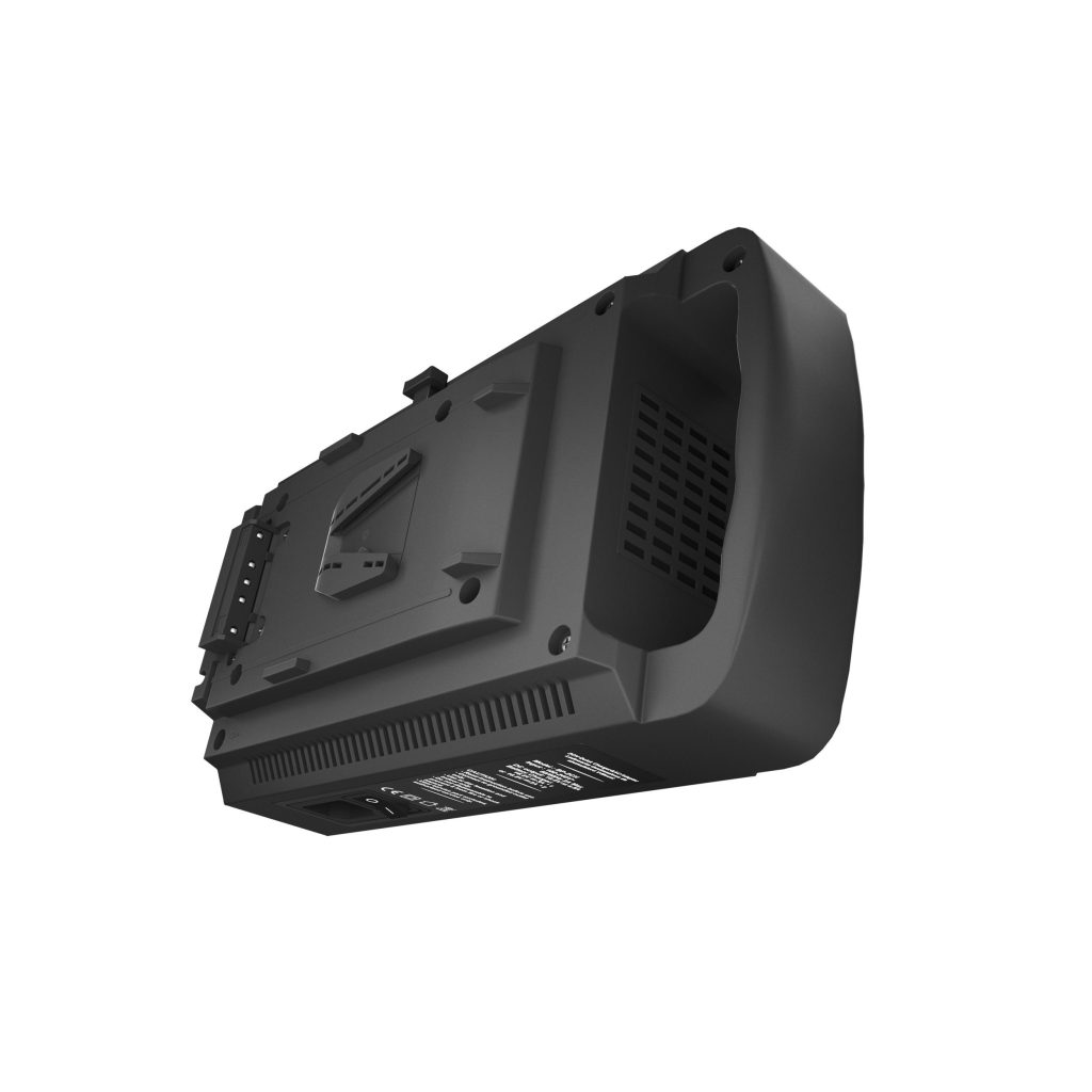 Newell two-channel charger for V-Mount batteries