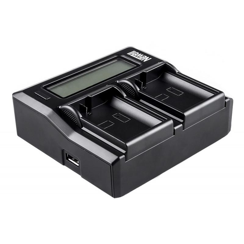 Newell DC-LCD two-channel charger for LP-E6 batteries - Image 2