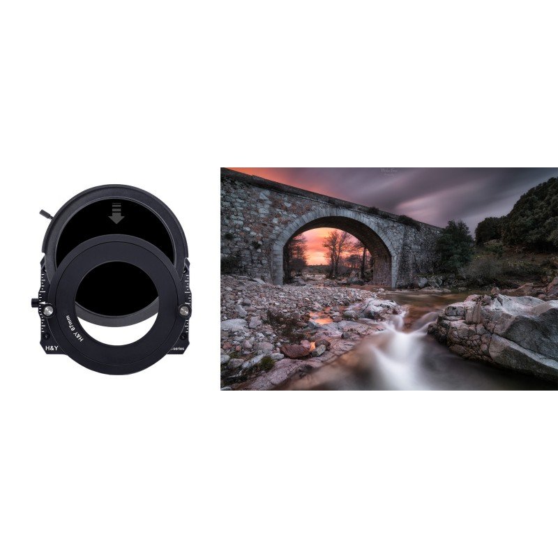 Circular filter grey ND4000 K-series H&Y HD MRC - 95 mm Drop in - Image 2