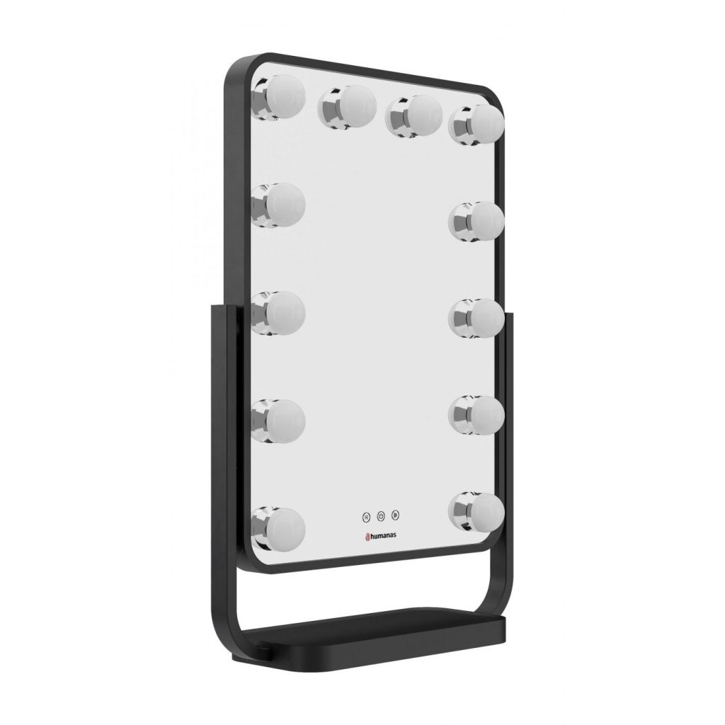 Humanas HS-HM01 Make-up Mirror with Led Lighting - black