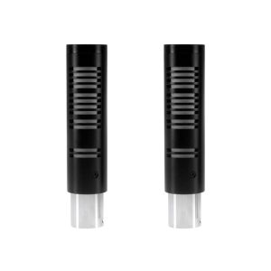 A set of two Saramonic SR-AXM3 condenser microphones with an XLR male connector