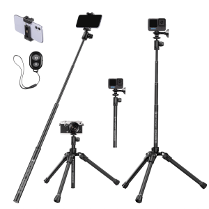 K&F Concept E-series E224A3 tripod with BH-18 ball head and phone holder