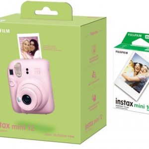 Fujifilm instax mini 12 Body BLOSSOM PINK + instax mini glossy (10pl)